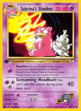 Sabrina's Slowbro 060 - Unlimited Gym Heroes - Uncommon