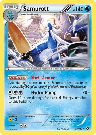 Samurott - 39/113 - Holo Rare