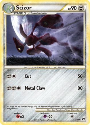 Scizor 007/90 - Holofoil Undaunted - Holo Rare