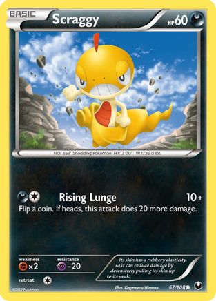 Scraggy - 67/108 - Common - Reverse Holo
