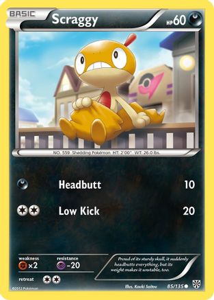 Scraggy - 85/135 - Common - Reverse Holo
