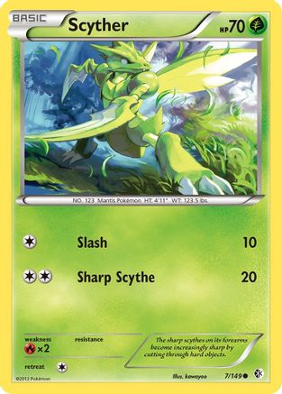 Scyther - 7/149 - Common - Reverse Holo