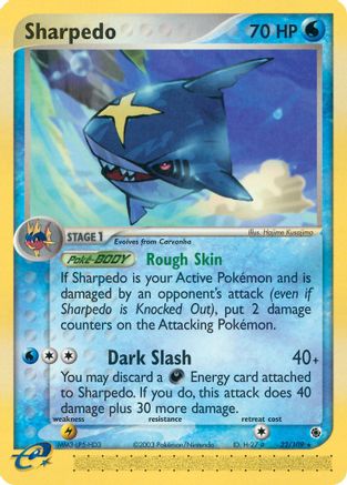 Sharpedo - 22/109 - Rare - Reverse Holo