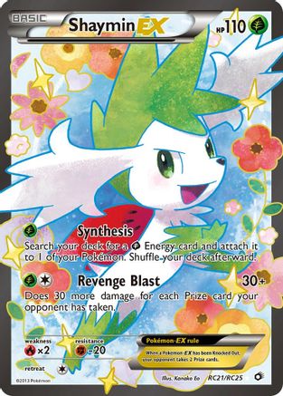 Shaymin EX (Full Art) RC21/RC25 - Legendary Treasures Radiant Collection - Ultra Rare
