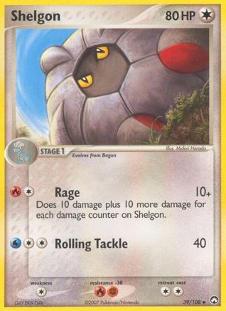 Shelgon - 39/108 - Uncommon - Reverse Holo