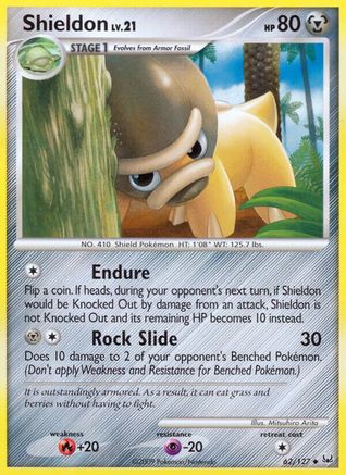 Shieldon - 62/127 - Uncommon - Reverse Holo