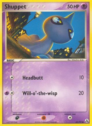Shuppet - 63/92 - Common - Reverse Holo