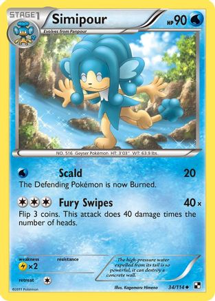 Simipour - 34/114 - Uncommon - Reverse Holo