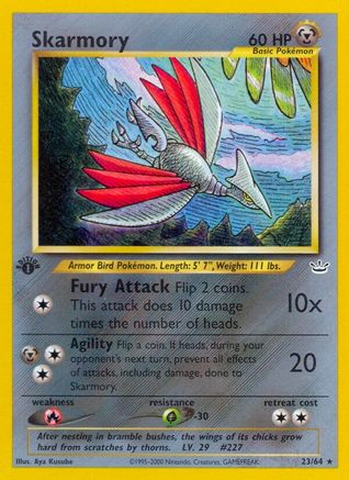 Skarmory - 23/64 - Rare - Unlimited