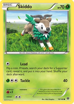 Skiddo - 18/146 - Common - Reverse Holo
