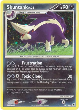 Skuntank 015  - Holofoil Diamond and Pearl - Holo Rare