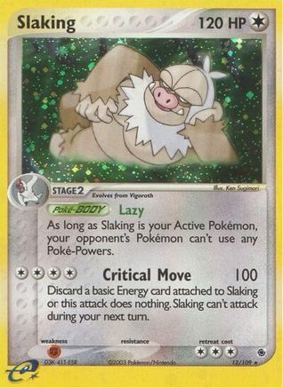 Slaking - 12/109 - Holo Rare - Reverse Holo