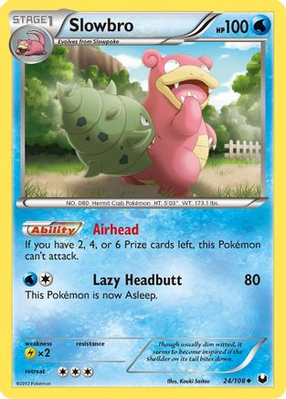 Slowbro - 24/108 - Uncommon - Reverse Holo