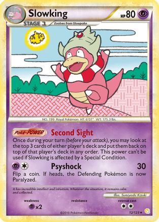 Slowking - 12/123 - Holo Rare - Reverse Holo