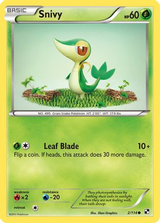 Snivy (2) - 2/114 - Common - Reverse Holo