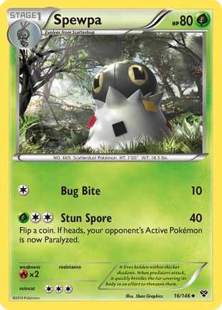 Spewpa - 16/146 - Uncommon - Reverse Holo