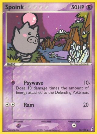 Spoink - 62/100 - Common - Reverse Holo