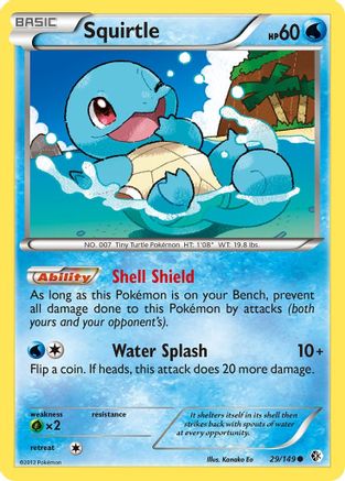 Squirtle - 29/149 - Common - Reverse Holo