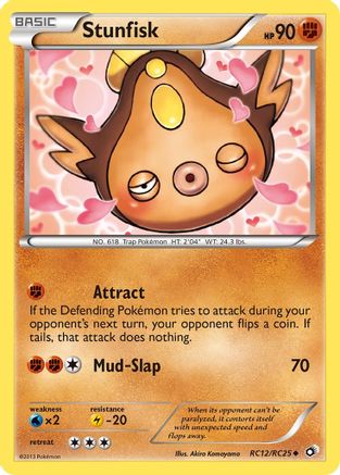 Stunfisk RC12/RC25  - Holofoil Legendary Treasures Radiant Collection - Uncommon