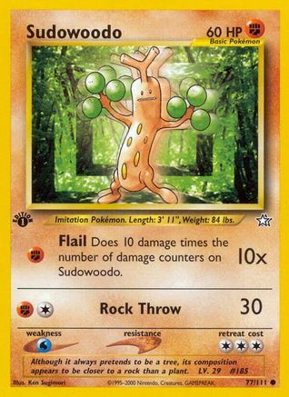 Sudowoodo 077 - Unlimited Neo Genesis - Common