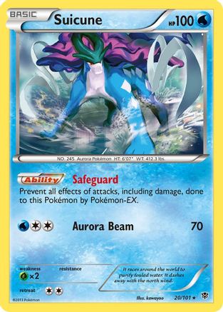 Suicune - 20/101 - Rare
