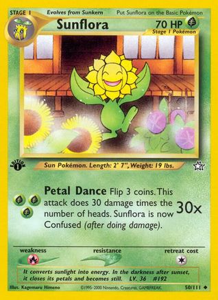 Sunflora 050 - Unlimited Neo Genesis - Uncommon