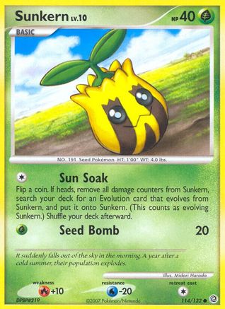 Sunkern - 114/132 - Common - Reverse Holo