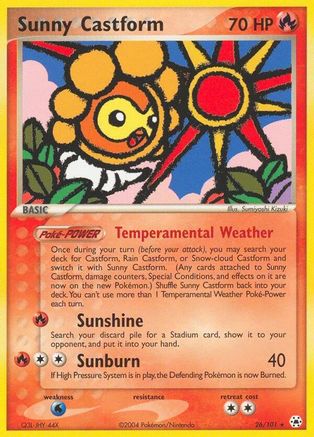 Sunny Castform - 26/101 - Rare