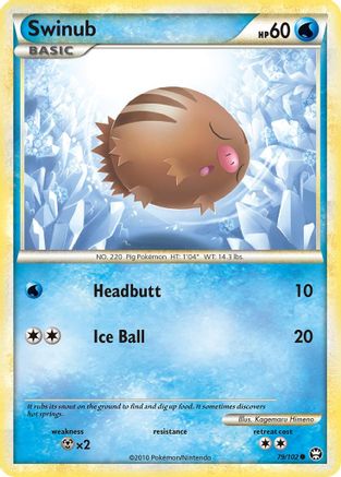 Swinub - 79/102 - Common - Reverse Holo
