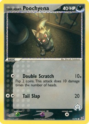Team Aqua's Poochyena - 54/95 - Common