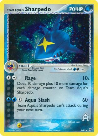 Team Aqua's Sharpedo - 5/95 - Holo Rare