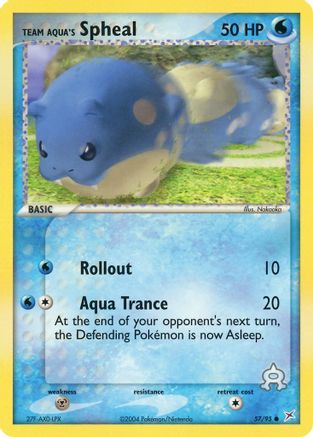Team Aqua's Spheal - 57/95 - Common