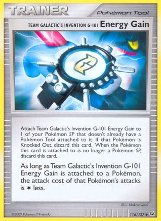 Team Galactic's Invention G-101 Energy Gain - 116/127 - Uncommon - Reverse Holo