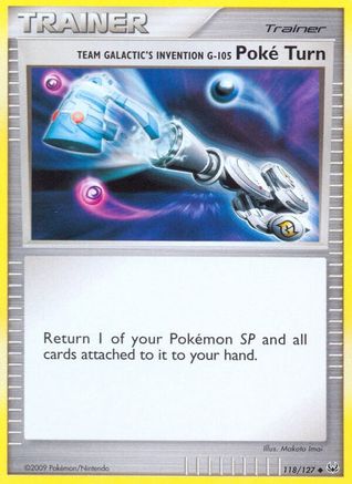 Team Galactic's Invention G-105 Poke Turn - 118/127 - Uncommon - Reverse Holo