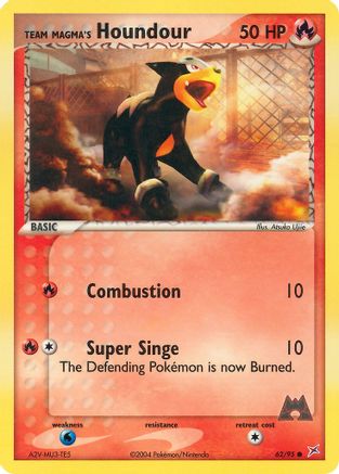 Team Magma's Houndour - 62/95 - Common