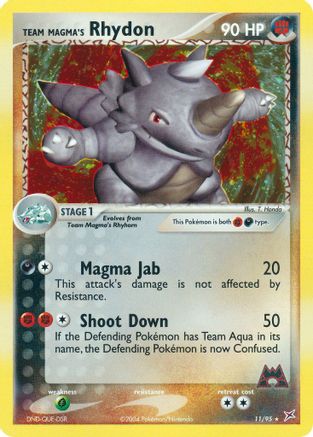 Team Magma's Rhydon - 11/95 - Holo Rare