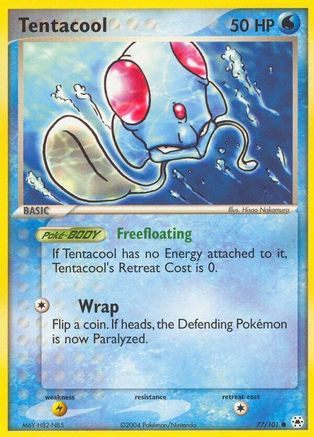 Tentacool - 77/101 - Common - Reverse Holo