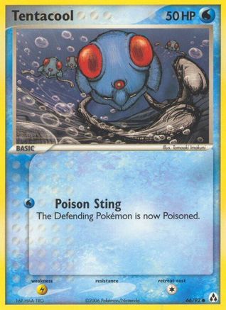 Tentacool - 66/92 - Common - Reverse Holo