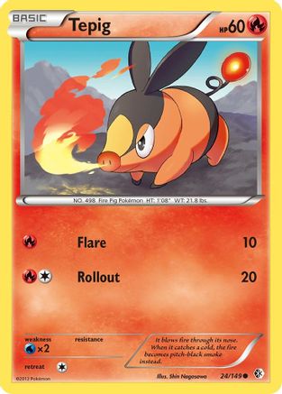 Tepig - 24/149 - Common - Reverse Holo
