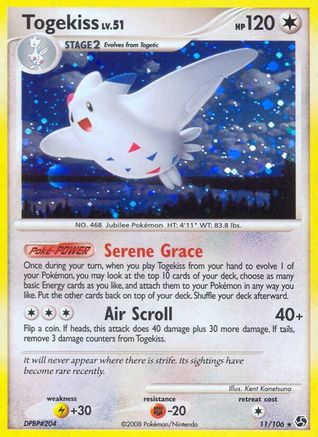 Togekiss - 11/106 - Holo Rare - Reverse Holo