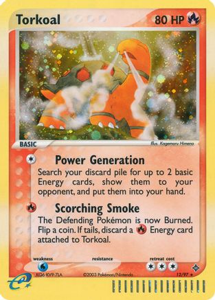 Torkoal 012 - Holofoil Dragon - Holo Rare