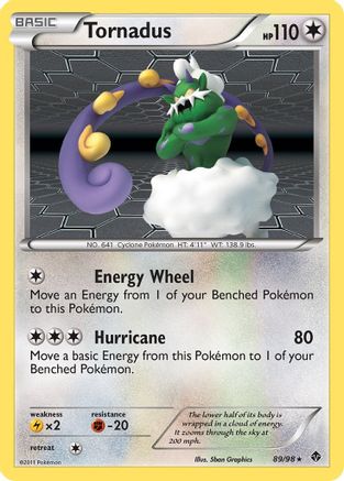 Tornadus - 89/98 - Holo Rare