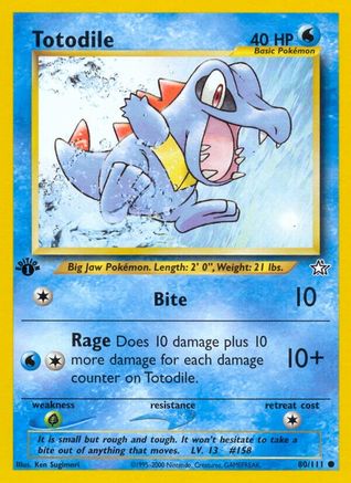 Totodile (80) - 80/111 - Common - Unlimited