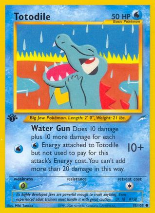 Totodile 85/105 - Common - 1st Edition