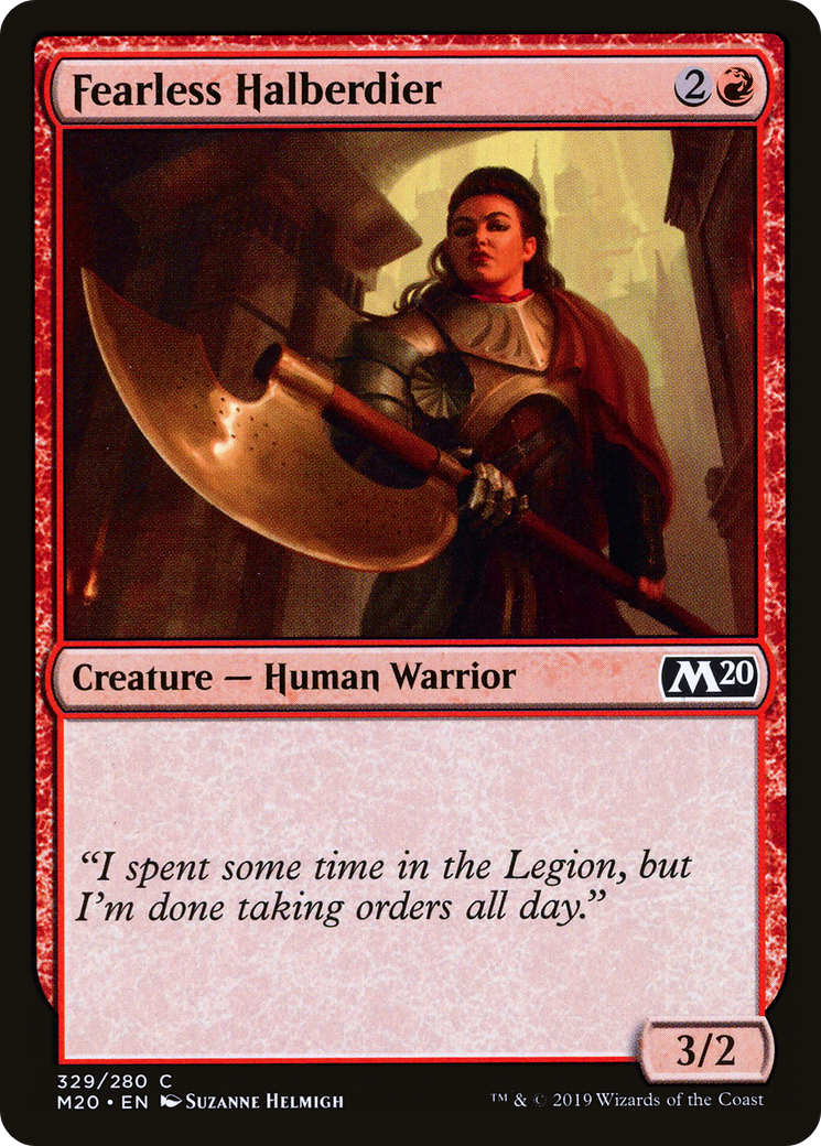 Fearless Halberdier (M20-329)