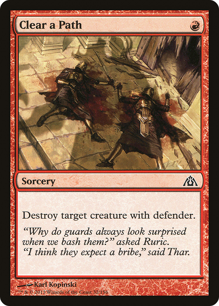 Clear a Path (DGM-032) Foil
