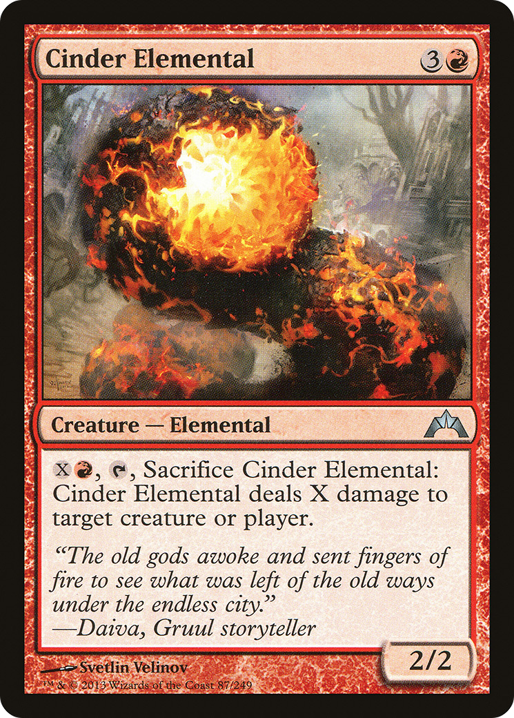 Cinder Elemental (GTC-087) Foil