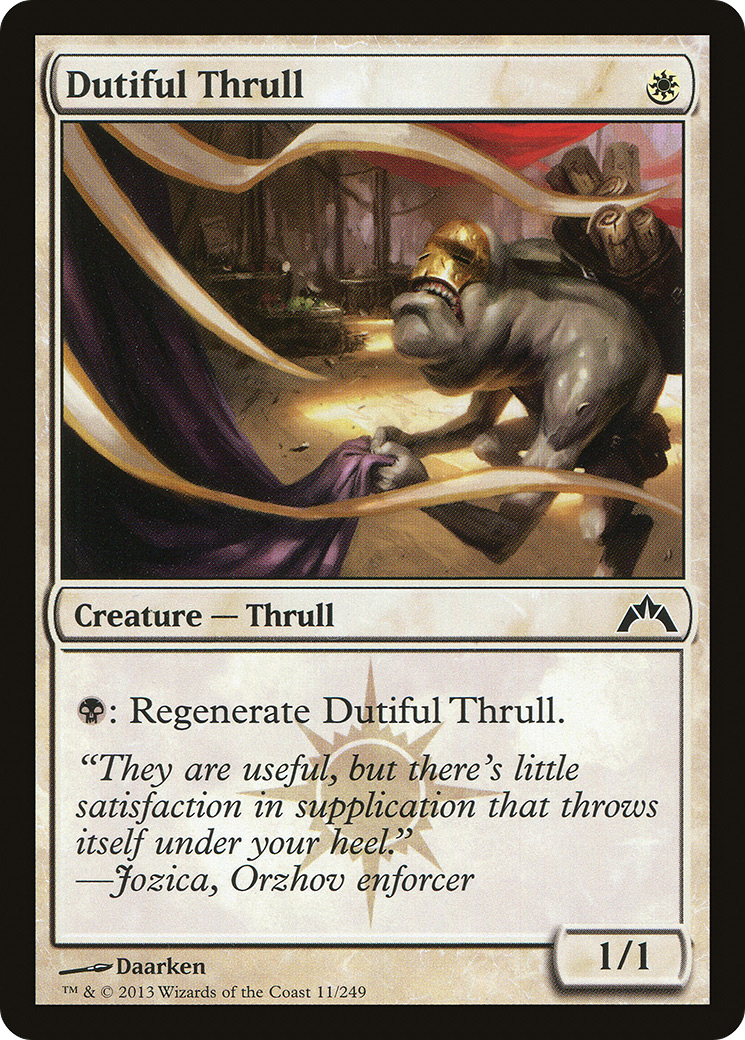 Dutiful Thrull (GTC-011) Foil