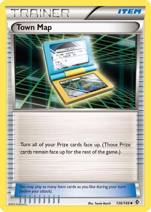 Town Map - 136/149 - Uncommon - Reverse Holo