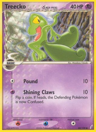 Treecko (Delta Species) - 68/100 - Common - Reverse Holo